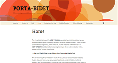 Desktop Screenshot of porta-bidet.com