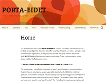Tablet Screenshot of porta-bidet.com